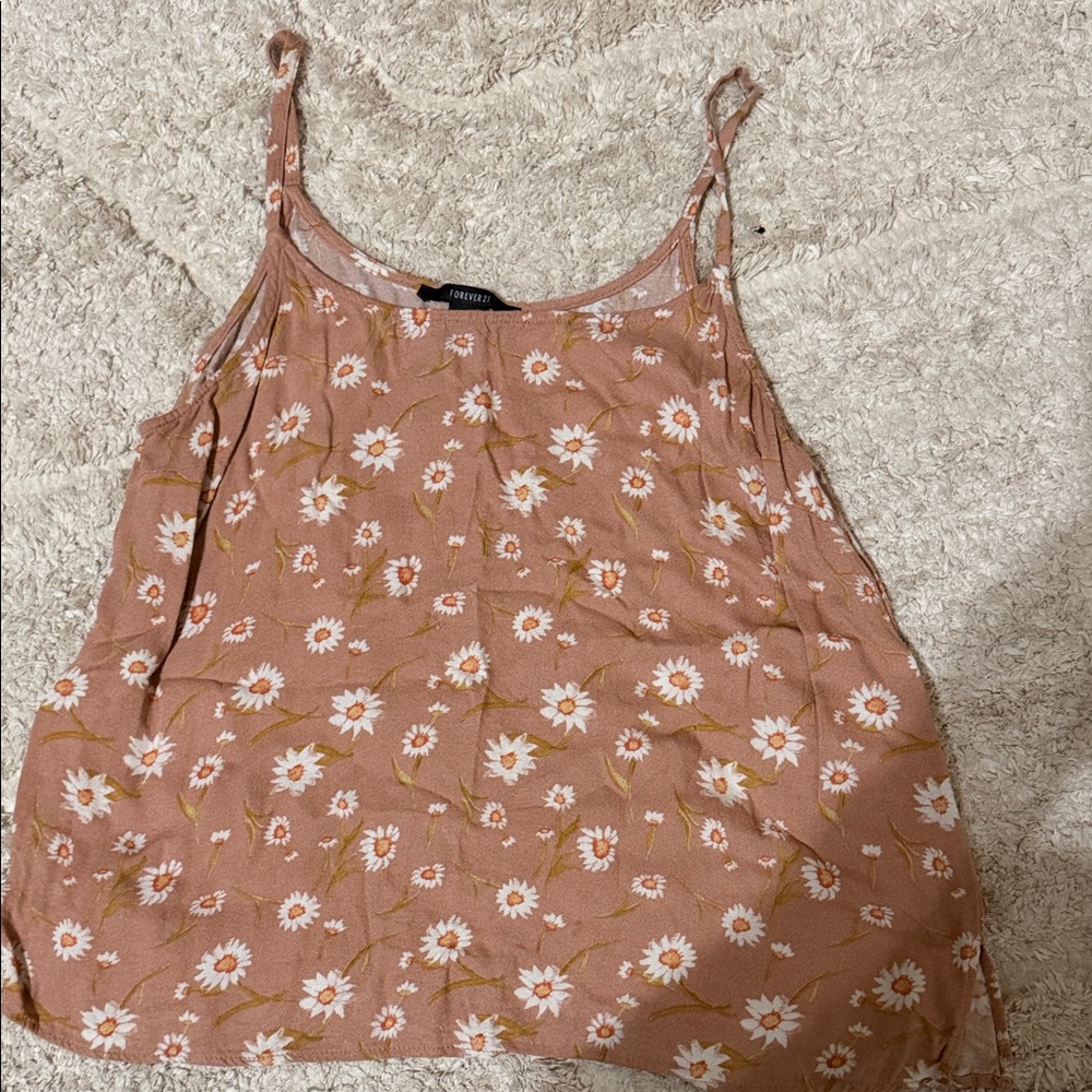 Forever 21 Floral Peach Camisole